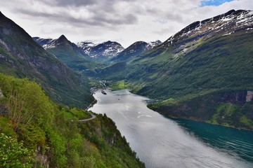 Fototapeta na wymiar Geiranger fjord in Norway