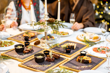 New Year's dinner table