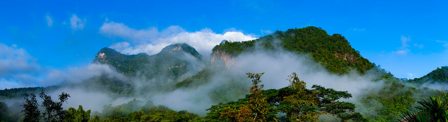 View of “Doi Luang Chiang Dao” Mountain, Chiang Dao District, Chiang Mai Province, Northern Thailand
