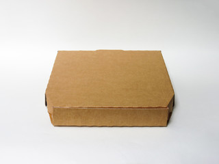 Pizza Box isolated on White background. Mock up. High Resolution.