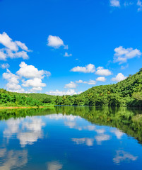 Obraz premium Chevon River Dominican Republic