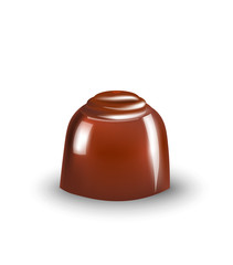 Chocolate ball. vector illustration