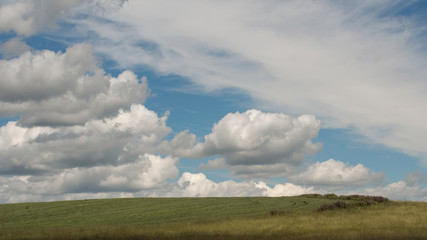 Naklejka premium Fields in different seasons near the village of Borodino