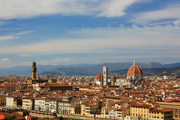 Panorama of the city of Florence, Italy