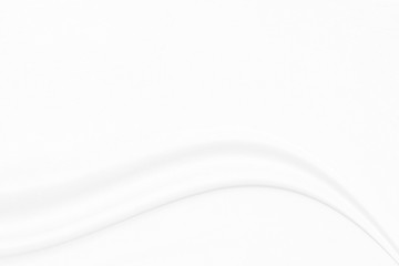 White cloth background  with soft waves.