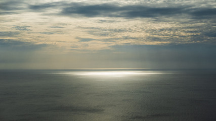 sunlight over the sea