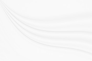 White cloth background  with soft waves.
