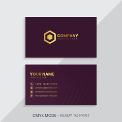 Dark brown business card template