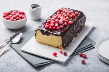 Traditional cottage  cheese cake from Lviv,  syrnik