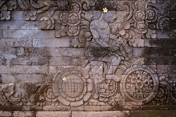 Fahrrad Tempel Wand Bali