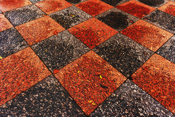 Photo backgrounds of ancient brickwork on the wall, pavement slabs and pavers, granite and stone.