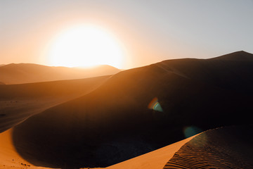 Obraz na płótnie Canvas Sunrise at Sossusvlei, Namibia