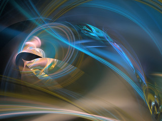 abstract multicolored fractal pattern