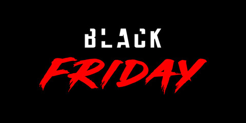 Black friday template. Design for card or banner.
