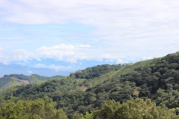 Fototapeta na wymiar Montaña en Santa Barbara Honduras C.A