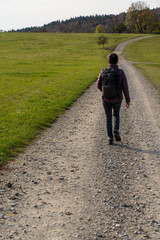Obraz premium Wandern auf dem Heuberg Böttingen / Königsheim Deutschland