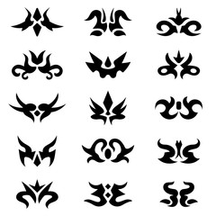 Abstract ornamental elements collection