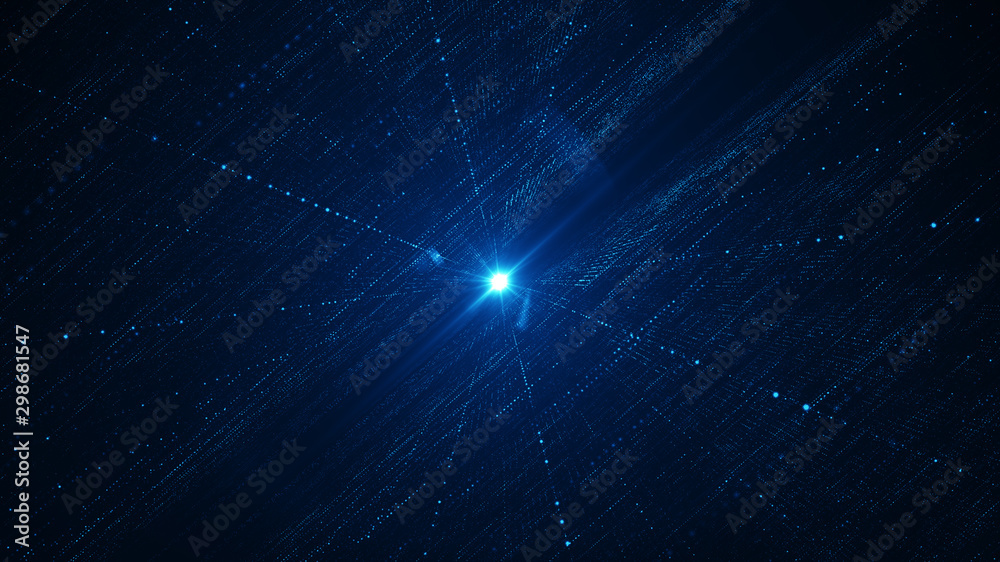 Poster abstract technology big data background concept. motion of digital data flow. transferring of big da