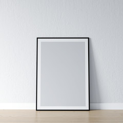 blank frame on the wall