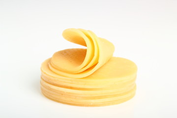 Stack of Sliced Cheese