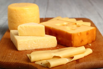 Cheese Assortments. Still Life.