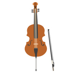 Fototapeta na wymiar Illustration of a cello isolated on white background