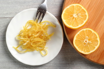 Candied Lemon Zest
