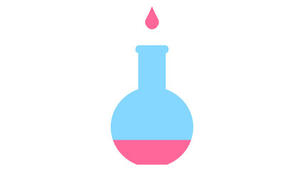 Flask icon vector design. Science icons 
