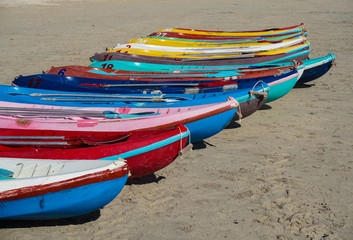 Colorful Kayak on the beach