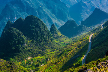 Lanscape view of Ha Giang province, Vietnam