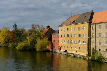 Stadtansicht Schweinfurt am Main, Unterfranken, Franken, Bayern, Deutschland.