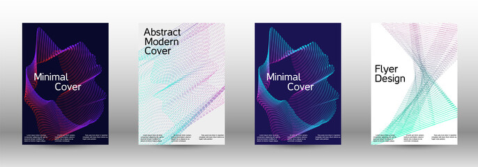 Cover design template set 