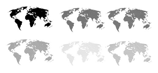 World map, detailed country map of the world, gray template for annual report format, business, infographic, global tourism 