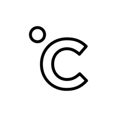 Temperature icon signage