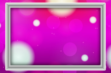 Frame template design with pink background