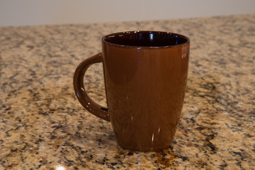 Coffee Cup on Kitchen Counter