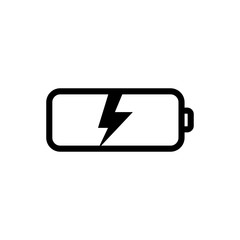 Battery icon trendy