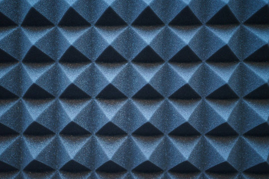 Foam material specifically for the walls of a recording studio. Soundproof and sound absorbing materials.