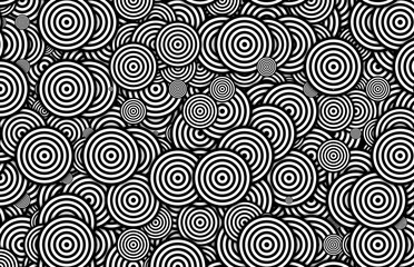 cirkels in zwart-wit
