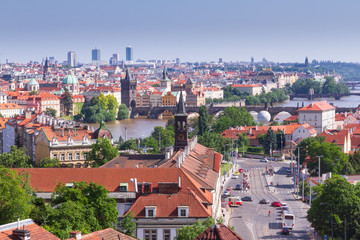 Naklejka premium European city scape during the day