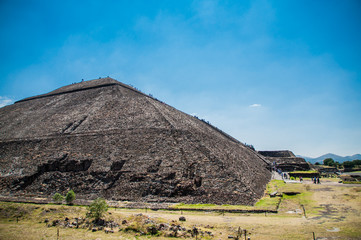 Teotihuacan Pyramids on Sunny Day