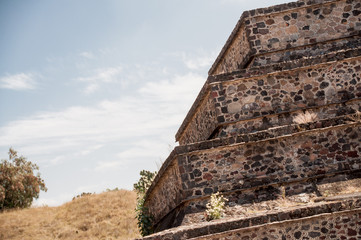 Teotihuacan Pyramids on Sunny Day