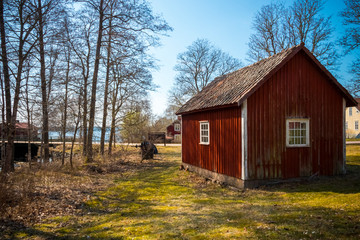 Spring In Värmland / Sweden-old barn in rural environment © Margit Kluthke