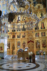 Iconostasis in orthodox church