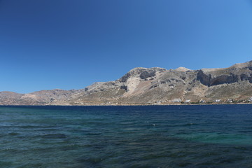 Fototapeta na wymiar Kalymnos island, famous climbing paradise, in the Aegean sea, Mediterranean