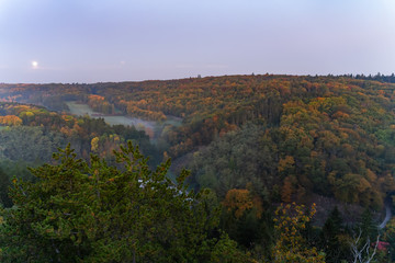 panoramic view from the mountain in prague