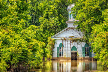 Flooded Rural Church