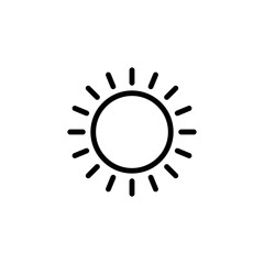 Sun icon trendy