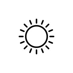 Sun icon trendy