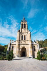 Fototapeta na wymiar Peyrehorade, Landes / France »; October 25, 2019: Saint-Martin church in the Peyrehorade village